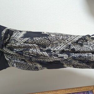 Hand printed, silk large scarf, warp